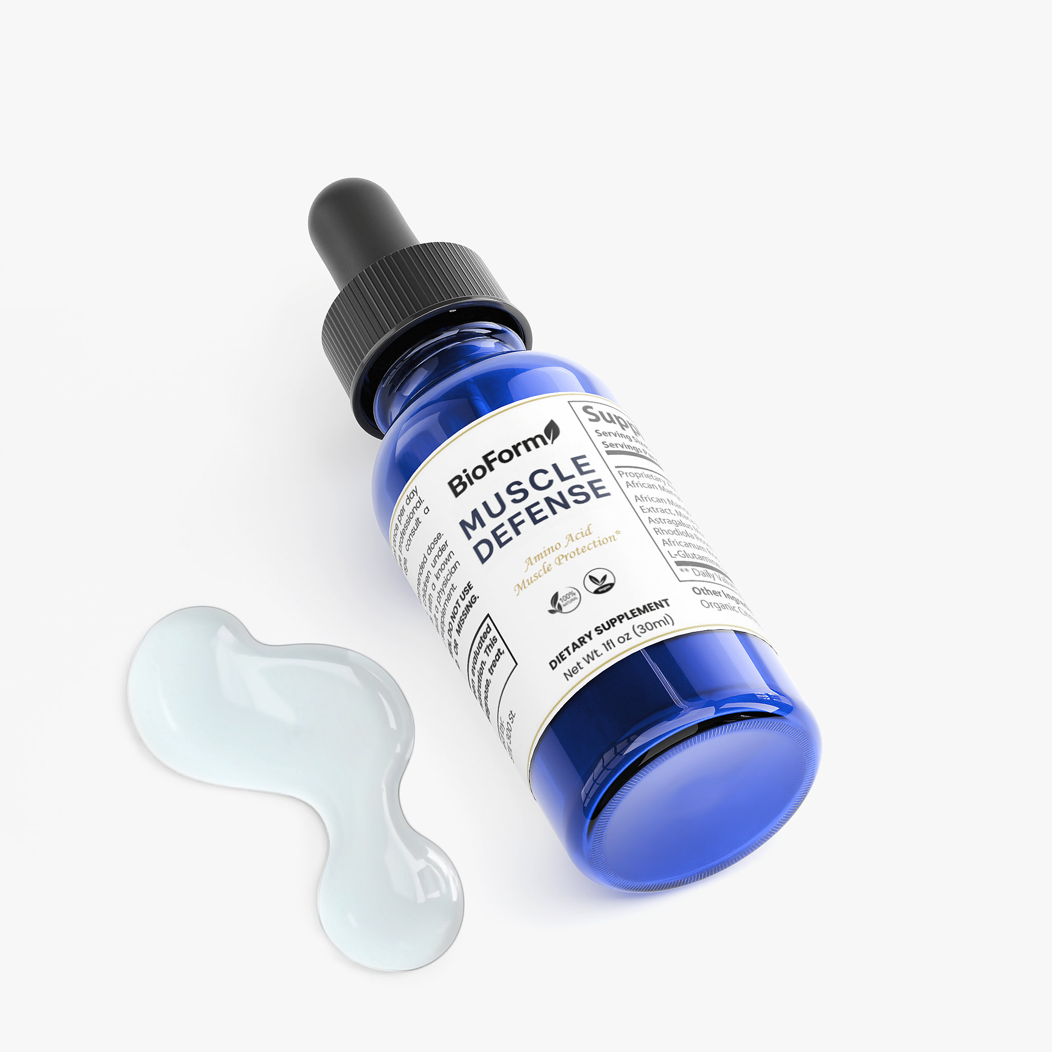 BioForm Muscle Defense — bottle with liquid