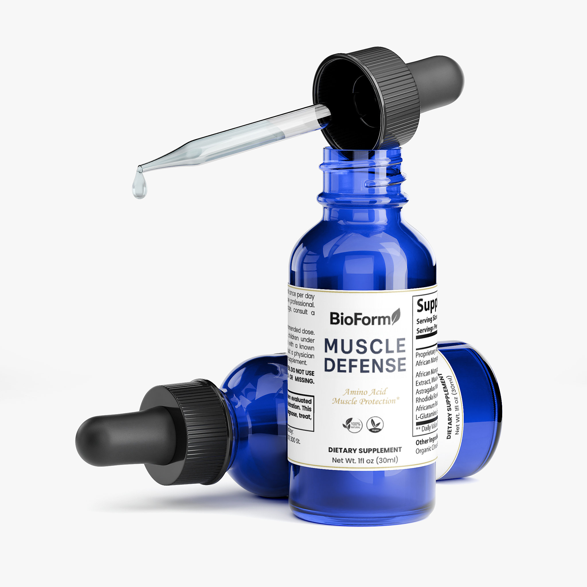 BioForm Muscle Defense — dropper open